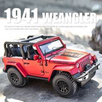 รถจี๊ป1:32รถโลหะผสม Wrangler Rubicon โมเดล Diecasts ของเล่นโลหะ Off-Road Vehicle รถจำลองสูงของขวัญสำหรับเด็ก