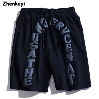 Summer Ins European and American Letters Printed All-match Casual Pants Sports Shorts Mens and Womens Loose Five-point Pants