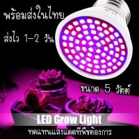 ( PRO+++ ) โปรแน่น.. พร้อมส่งในไทย หลอดไฟปลูกต้นไม้ 72 และ 80 LED Grow Light (Full Spectrum) 5 W ราคาสุดคุ้ม หลอด ไฟ หลอดไฟตกแต่ง หลอดไฟบ้าน หลอดไฟพลังแดด