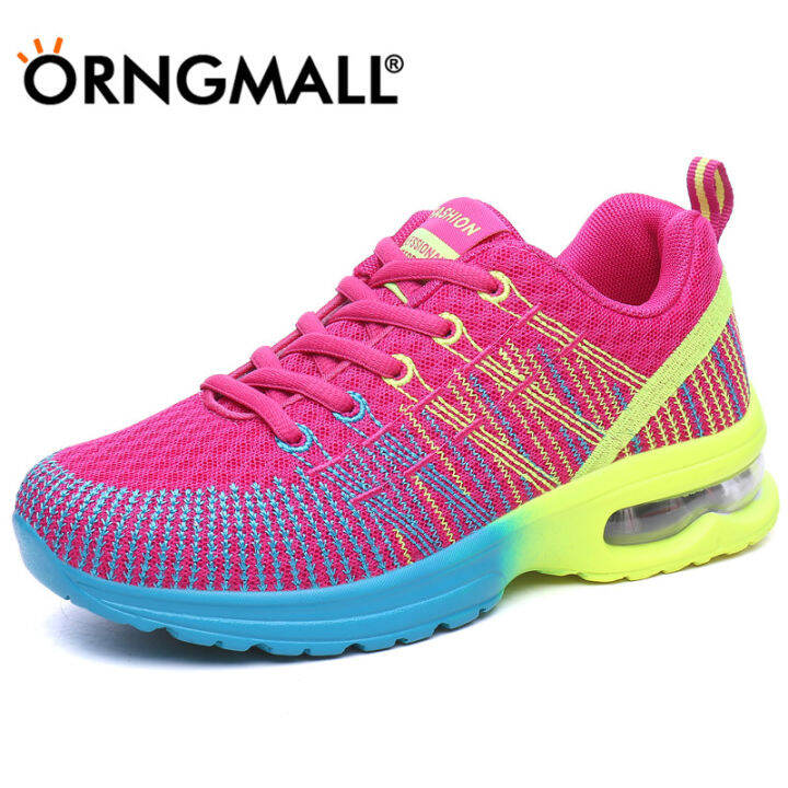 orngmall-35-42รองเท้าผ้าใบสตรีใหม่แผ่นรองรองเท้าวิ่งอากาศกลางแจ้งรองเท้าตาข่ายระบายอากาศรองเท้าวิ่งรองเท้าผ้าใบแบบนุ่มอากาศสบายคุณภาพสูงกีฬารองเท้าผ้าใบแฟชั่นรองเท้าวิ่งลำลอง