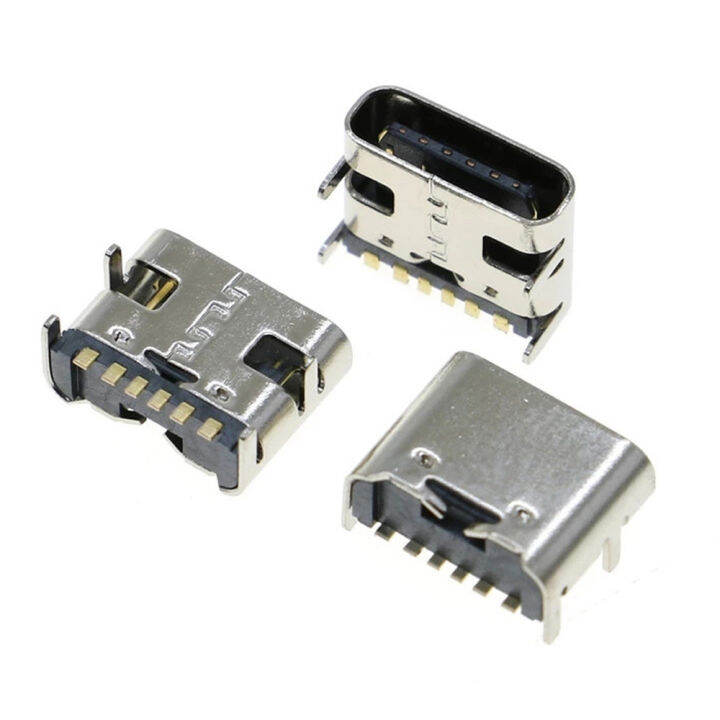 LFJ12 Charging Port High Current SMT Socket Connector 6 Pin Mobile