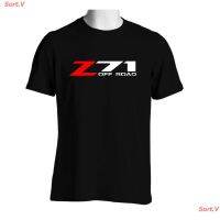 Sort.V 2023 GILDAN เสื้อยืดคอกลมแขนสั้น Z71 Chevy Colorado Party Z71 สีดําสําหรับผู้ชาย เสื้อยืดโลโก้รถ  SO3M