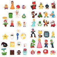 48pcs/set Super Mario Bros PVC  PVC Figures Toys Anime Figure Model Mario Bros Luigi Odyssey Desktop Dolls Gift ☃