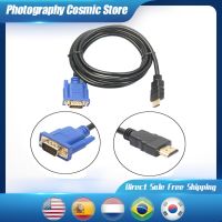 HDMI Gold Male To VGA HD Male 15Pin Adapter 1080P Converter Cabl For HP DellHuawei Apple HDMI Authorization Connecting Line Adapters Adapters