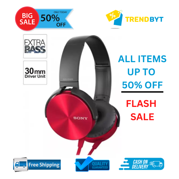 TRENDBYT Extra Bass MDRXB450AP Smartphone Stereo Wired Headphone
