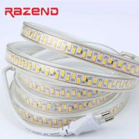 180led/m LED Strip Tape Waterproof 5730 Strips Light SMD 5630 220V 240V Power plug White/Warm White 100m 50m 10m 20m Available