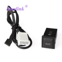 Biurlink Car Original Radio AUX Switch Button with Cable AUX Set for Volkswagen RCD310 RCD510 RNS510