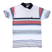 เสื้อโปโลแขนสั้นผู้ชายมีกระเป๋า  Maximo Dente คอปก ลายริ้ว คลาสสิค สไตล์ยุโรป สำหรับผู้ใหญ่ รุ่น CV-62-2  เริ่มตั้งแต่Size S-8XL (jumbo)