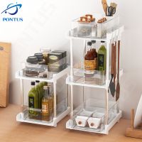 【CW】 Multilayer Pull-out Spices Storage Rack Basin Seasoning Bottle Shelf Drawer Organizer Finishing