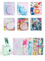 【LZ】◕✆  Camera Bag para Fujifilm Instax Mini12 Graffiti Artist Series PU saco de armazenamento 3   96 bolsos Photo Album