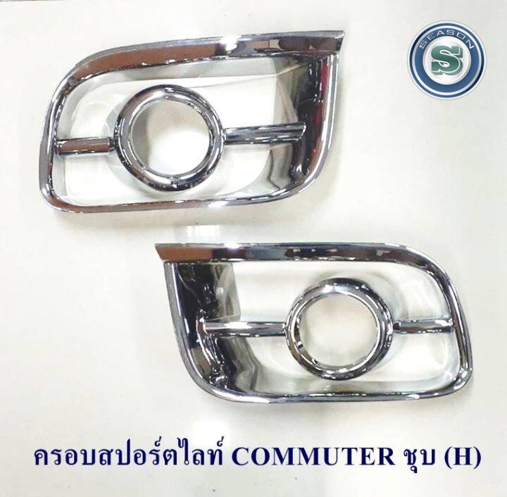 ครอบสปอร์ตไลท์-toyota-commuter-สินค้าพร้อมส่ง-โตโยต้า-คอมมูสเตอร์