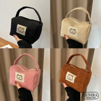 bagsiamshop(BA1927) กระเป๋าจัดระเบียบเครื่องสำอางค์ น้องหมี ผ้าลูกฟูก