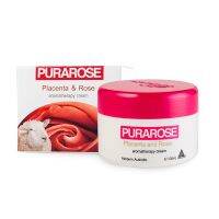 Purarose Placenta &amp; Rose Aromatherapy Cream 100 ml เพียวราโรส ครีมรกแกะผสมน้ำมันกุหลาบ