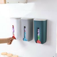 1 PC garbage bag storage box kitchen bedroom bathroom storage rack organize bag home creative plastic bag dispenser