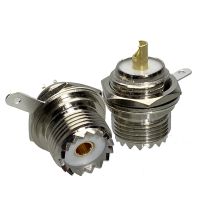 【LZ】♦  10 un conector uhf fêmea so239 entrada para montar painel de solda reto