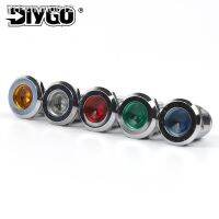 12mm LED Power Metal Indicator Light Welding Type Waterproof Signal Lamp 3V 6V 12V 24V 220V Red/Yellow/Blue/Green/White DIY GO