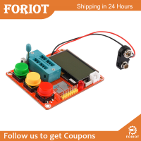 Foriot Foriot เครื่องทดสอบทรานซิสเตอร์ LCR-T4-MINI-Z ทดสอบไบโพลาร์ทรานซิสเตอร์ PNP และ NPN,N-Channel และ P-Channel,JFETs,ไดโอด,ไดโอดคู่,Thyristors