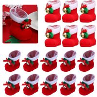 1 50PC Merry Christmas Candy Boots Gifts Christmas Decorations for Home Xmas Stocking Natal Decor New Year Decoration