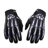 Novely Outdoors Men 39;s Cycling Gloves Bike Motorcycle Skull Bone Skeleton Goth Full Finger Riding Gloves Men Cycling Equipment