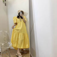 CHAWY Yellow mellow dress ✨? C4183 เดรสยาวสีเหลือง เดรสเหลือง
