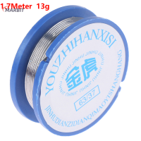 MARBIT 1PC บัดกรีลวดดีบุกนำ0.8mm ความกว้าง1.7M ความยาว2% FLUX Reel welding line SOLDER
