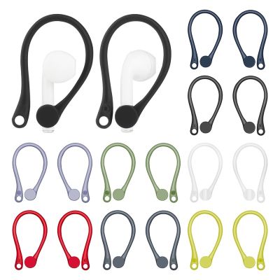 2PCS Anti-fall Bluetooth-compatible Headset Earhooks Earphone Protector Holder Silicone Ear Air-pod 1 2