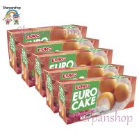 (Euro) ยูโร่ พัฟเค้กสอดไส้ครีมสตรอเบอร์รี่ 17 กรัม 12ชิ้น  ( 5กล่อง)