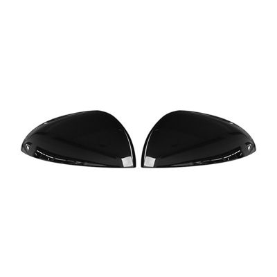 Car Glossy Black Side Door Rearview Mirror Cover Trim Cap for Mercedes Benz C Class W206 2021 2022 Accessories