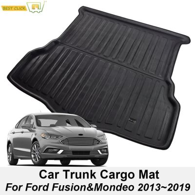 ✕ Rear Trunk Boot Mat For Ford Fusion Mondeo 2013 2014 2015 2016 2017 2018 2019 Cargo Liner Floor Tray Carpet Mud Pad Protector