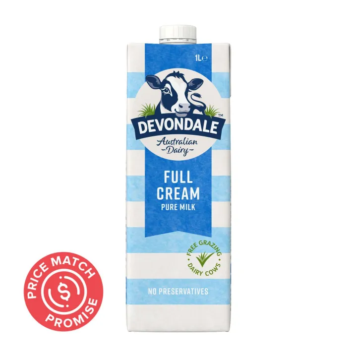 Devondale UHT Full Cream Milk 1L