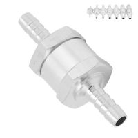 ﹍○❖ Fuel Line Check Valve Aluminum Alloy One Way Check Valve for Gasoline Diesel Water Air Vacuum