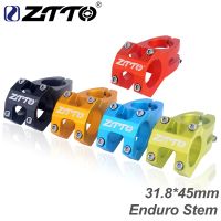 จักรยาน ZTTO MTB จักรยานพวงมาลัย Enduro HighStrength 45มม. น้ำหนักเบา31.8มม. ก้านมือจับจักรยาน CNC สำหรับ XC AM