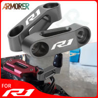 รถจักรยานยนต์กระจกมองหลัง Extension Mount cket ผู้ถืออุปกรณ์เสริมสำหรับ YAMAHA YZF R1 YZF R1M YZF-R1 YZFR1 YZFR1M R1 M