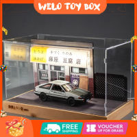 1:28/1:20 Alloy Car Model Ornaments Simulation Ae86 Initial D Model Toy For Children Birthday Gifts Fans Collection