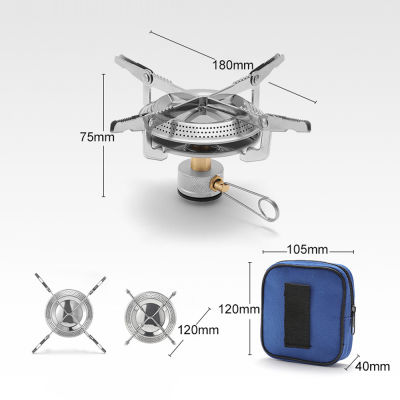 หัวเตาสำหรับปิคนิคตั้งค่ายแบบพับได้,หัวเตาก๊าซแบบปรับได้อุปกรณ์ทำอาหารกลางแจ้ง
