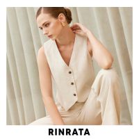 RINRATA - Jasper Top เสื้อกั๊ก แขนกุด ผ้าลินิน แท้ กระดุมหน้า ซัมเมอร์ ไม่ร้อน เสื้อไปทะเล เสื้อไปเที่ยว เสื้อทำงาน ผ้าใส่สบาย