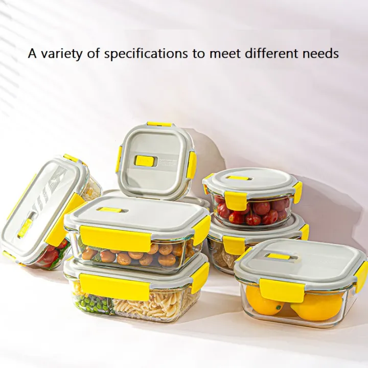 Lunch box Bento box microwave oven glass container Heatresistant food
