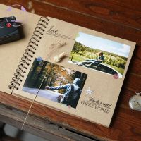 【LZ】 40 Sheets Loose-Leaf Photo Album Scarpbook Blank Cover DIY Craft Album Scrapbooking Picture Album for Wedding Gifts Memory Books