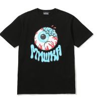 【HOT】เสื้อยืดผ้าฝ้ายพิมพ์ลายMishka ใหม่ เสื้อยืดคอกลม แขนสั้น ใส่สบาย แฟชั่นสไตล์สปอร์ต100%cotton