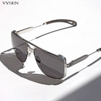 Metal Oversized Square Sunglasses For Men 2022 Fashion Luxury Brand Designer Punk Sun Glasses Women Trend Large Eyeglasses UV400