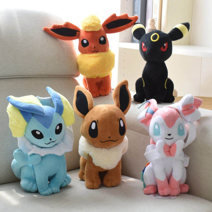 30cm Pokemon Anime Doll Eevee Sylveon Vaporeon Umbreon Flareon Plush ...