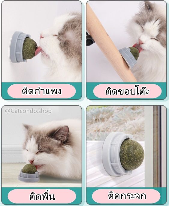 catnip-ออร์แกนิค-ของเล่นแมว-บอลcatnip-แบบเลีย