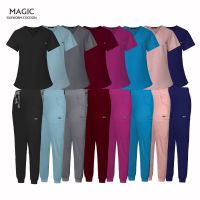 High Quality 8 Color Scrub Uniform Jogging Pant Pet Grooming Doctor Workwear Clothes Health Care nursing accessories mens scrubs