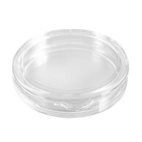 10 pcs Small round transparent plastic coin capsules box 38mm