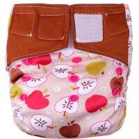 OS Night AIO Cloth Diaper For Baby,Bamboo Sewn Inside Insert,Hook And Loop Version,S M L Adjustable