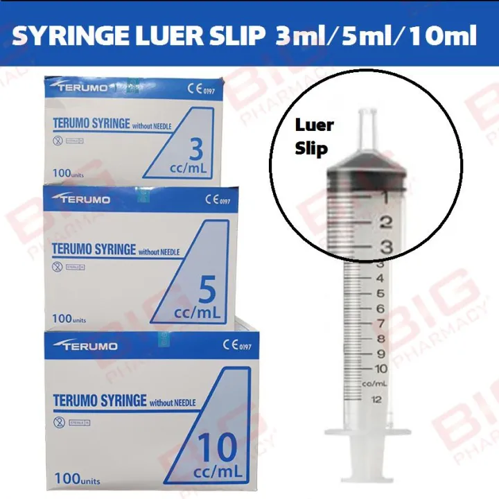 Terumo Syringe Luer Slip 3ml/cc 100's Lazada