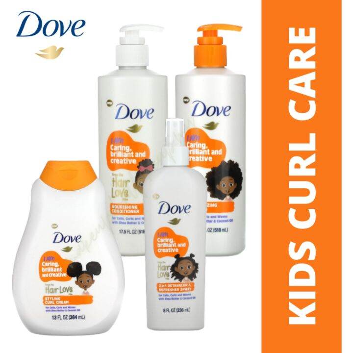 Dove Kids Care for Curls, Coils & Waves Shampoo, Conditioner, Curl
