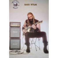 โปสเตอร์ Zakk Wylde วง Black Label Society มือ กีตาร์ วงดนตรี รูปภาพ ติดผนัง poster 34.5 x 23.5" (88 x 60 ซม.โดยประมาณ)