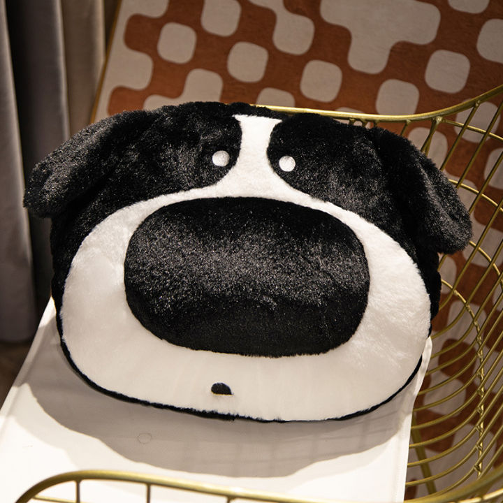 hot-หมอนกอดสุนัขจมูกใหญ่หัวสุนัขที่อุ่นมือที่บ้านหมอนรองสุนัขตลก-corgi-shepherd-shiba-dog-plush-toy