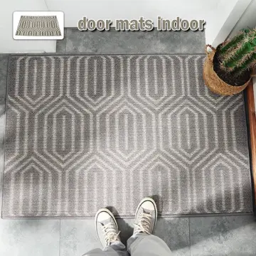 Indoor Doormat Front Back Door Mat Rubber Backing Non Slip Inside Resist  Dirt Mud Resistant Entrance Rug Outdoor Entryway Floor Carpet Washable Low  Profile 